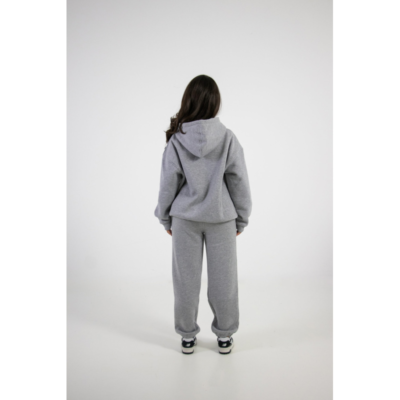 Rhinestone varsity hoodie grey - Afbeelding 2