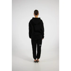 Rhinestone varsity hoodie black - Afbeelding 2