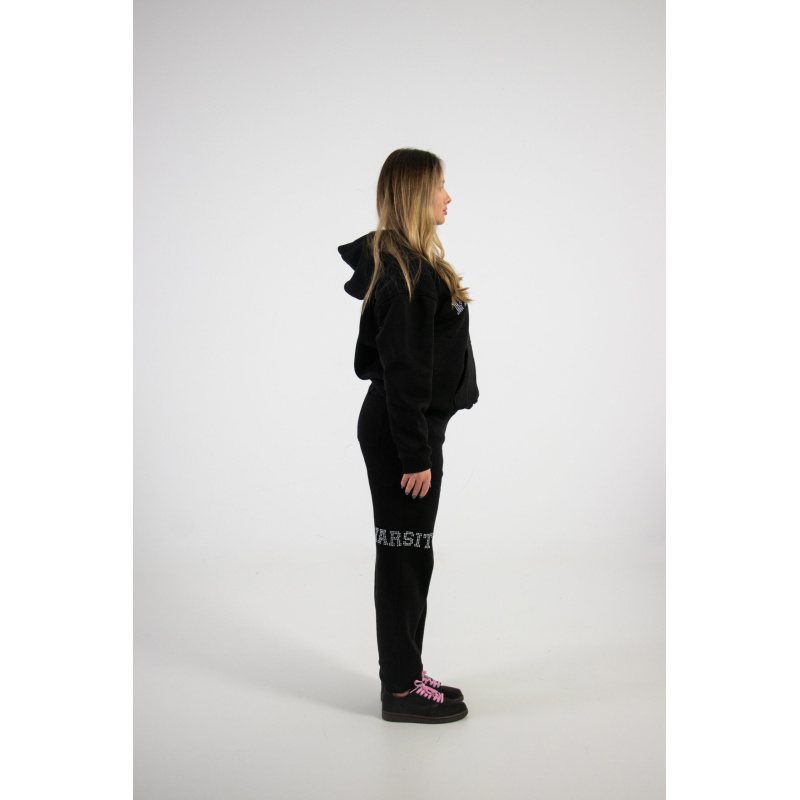 Rhinestone varsity joggers black - Afbeelding 3